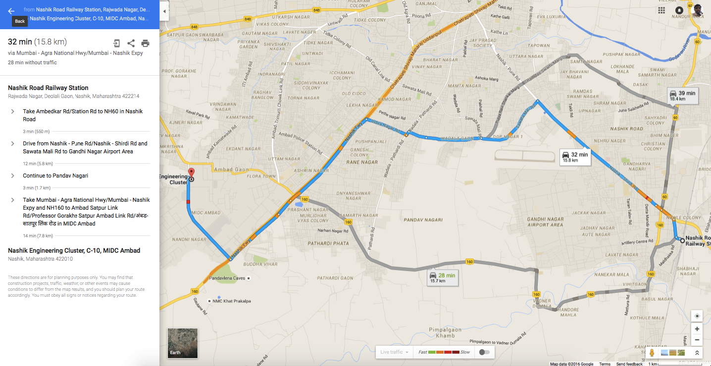 Pune Nashik Map